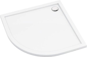 Deante Brodzik akrylowy półokrągły 90 cm Prizma biały  KTJ_093B