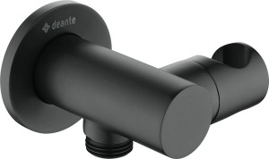 Deante Przyłącze kątowe z uchwytem Cascada czarna nero NAC_N57K