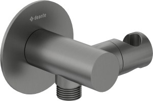 Deante Przyłącze kątowe z uchwytem Silia titanium NQS_D57K