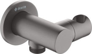 Deante Przyłącze kątowe z uchwytem Cascada titanium NAC_D57K