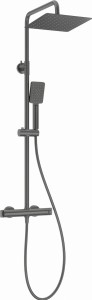 Deante Deszczownica z baterią termostatyczną Therm titanium NAC_D4HT