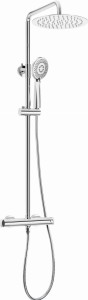 Deante Deszczownica z baterią termostatyczną Therm chrom NAC_04OT