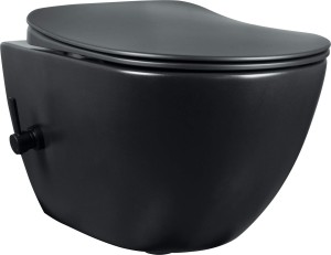 Deante Miska WC z bidetem, bateria Peonia czarna nero CBP_NWPW