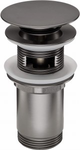 Deante Korek Click-Clack titanium do umywalki/bidetu NHC_D10U