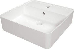 Deante Umywalka nablatowa Square biały CGS_6U4B z miejscem na baterię