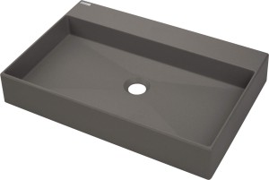 Deante Umywalka granitowa 60x40 cm Correo antracyt metalik CQR_TU6S
