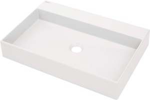 Deante Umywalka granitowa nablatowa 60x40 cm Correo alabaster CQR_AU6S