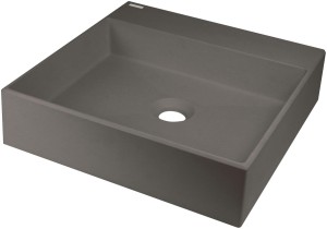 Deante Umywalka granitowa nablatowa 400x400 mm Correo antracyt CQR_TU4S