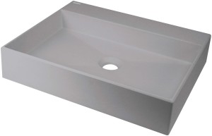 Deante Umywalka granitowa nablat 500x400mm Correo szary metalik CQR_SU5S