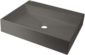 Deante Umywalka granitowa nablatowa 500x400mm Correo antracyt CQR_TU5S
