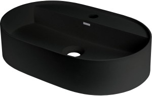 Deante Umywalka nablatowa owalna Silia czarna nero CQS_NU6B