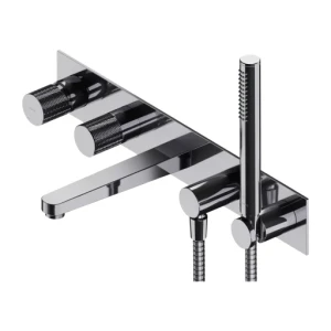 Omnires CONTOUR bateria wannowa 5-otworowa, chrom CT8037-1CR