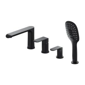 Omnires bateria wannowa 4-otworowa czarny mat SC2332BL