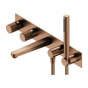 Omnires CONTOUR bateria wannowa 5-otworowa miedź CT8037-1CPB