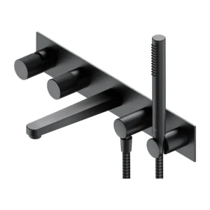Omnires CONTOUR bateria wannowa 5-otworowa antracyt CT8037-1AT
