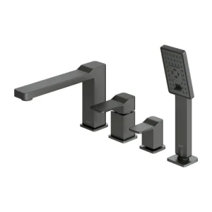 Omnires SLIDE bateria wannowa 4-otworowa grafit SL7732GR