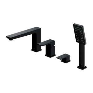 Omnires PARMA bateria wannowa 4-otworowa czarny mat PM7432BL