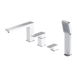 Omnires PARMA bateria wannowa 4-otworowa, chrom/biały PM7432CRB