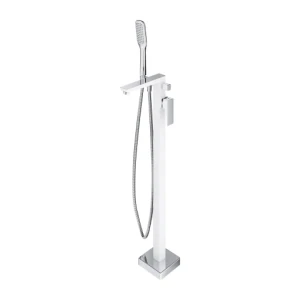 Omnires PARMA bateria wannowa wolnostojąca, chrom/biały PM7433CRB