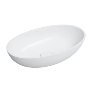 Omnires SHELL M+ umywalka nablatowa, biały mat, 60x35 cm SHELLUNBM