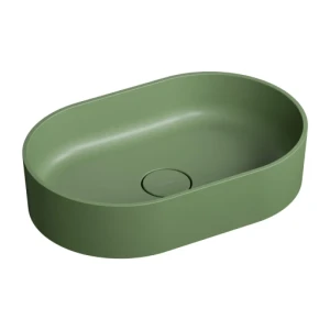 Omnires OVO M+ umywalka nablatowa olive mat 55x36 cm OVOUNOL
