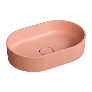 Omnires OVO M+ umywalka nablatowa coral mat 55x36 cm OVOUNCO