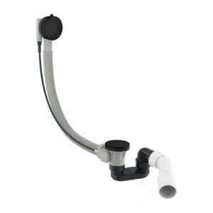Omnires syfon wannowy czarny mat TK104-PLUS-3.43+64-SBL