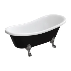 Omnires Wanna wolnostojąca ATENA COMFORT M+, biały/czarny ATENA168BCP