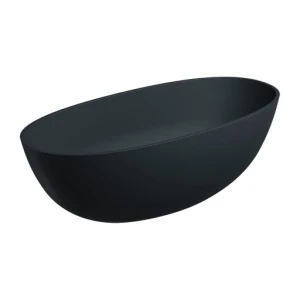 Omnires SHELL M+ wanna wolnostojąca 160x75 cm, czarna SHELLWWBLV