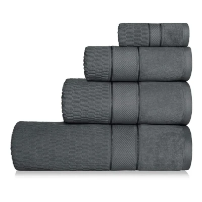 Grafitowy Ręcznik Szybkoschnący Welurowy Velvet 100 x 150 100% Bawełna Duży