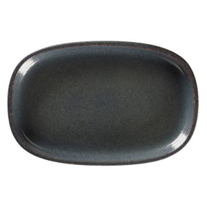 PORCELANA RAK STONE Półmisek 23x15 cm wulkaniczny