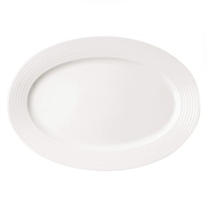 PORCELANA RAK Rondo półmisek owalny dł.38 cm kość słoniowa