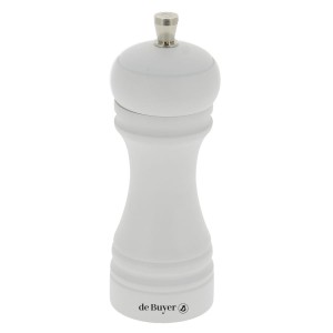 De Buyer JAVA Młynek do soli 14 cm biały matowy