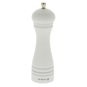 De Buyer JAVA Młynek do soli 18 cm biały matowy