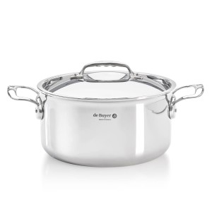 De Buyer Garnek wysoki z pokrywą śr. 20 cm
