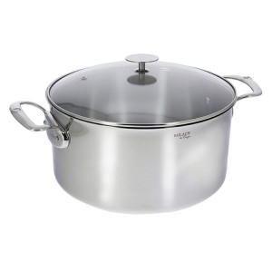 De Buyer Garnek ze szklaną pokrywą śr. 28 cm