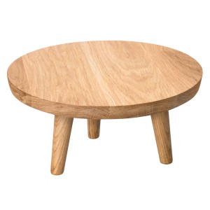 Verlo Podstawa dębowa okrągła niska, śr. 28 cm