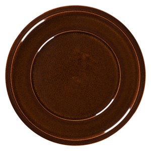 PORCELANA RAK STONE Talerz płaski 24 cm bursztynowy
