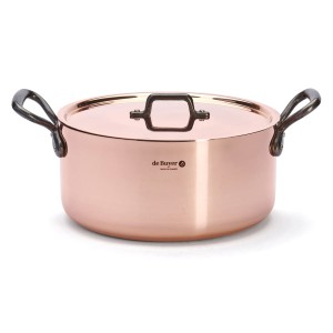 De Buyer Garnek z pokrywką de Buyer Inocuivre Tradition 8 L