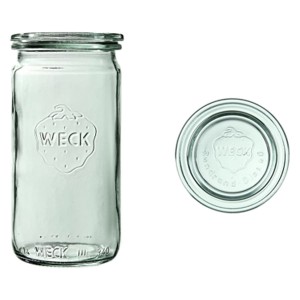 Weck Słoik cylindryczny 340 ml z pokrywą - op. 6 szt
