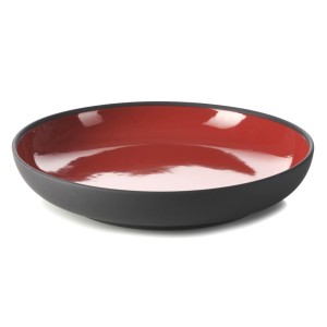 Revol SOLID talerz 23,5 cm, czerwono-czarny Pepper Red