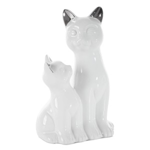 Figurka Dekoracyjna Cat 15 x 11 x 22 Cm Biały szt. 1
