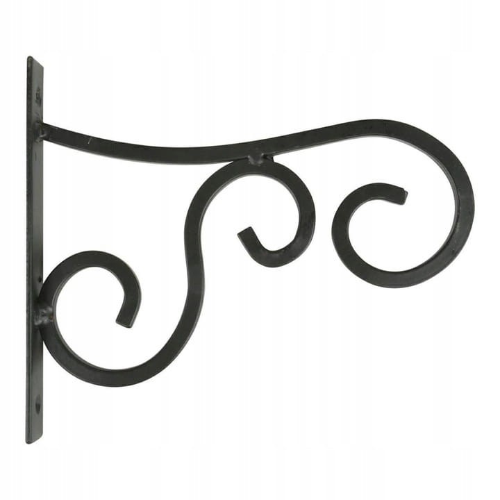 Wieszak hak uchwyt na donicę doniczkę metalowy czarny 21 cm loft