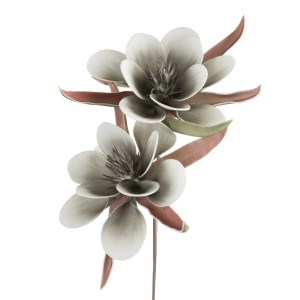 Kwiat Flore 744, 65 cm, popielaty, szt. 6, dekoracyjny bukiet
