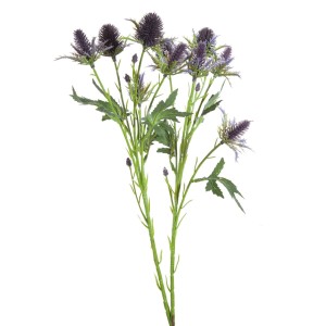 Kwiat dekoracyjny Natu 379 Fioletowy 68 cm, szt. 6, poliester/plastik/metal