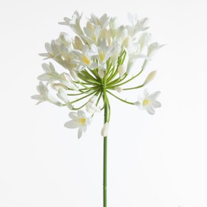 Kwiat Natu 389 Kremowy 76 cm, szt. 6, dekoracyjny, poliester/plastik/metal