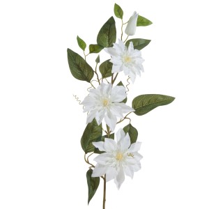 Kwiat dekoracyjny Natu 391, 85 cm, biały, szt. 6, poliester/plastik/metal