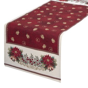 Obrus gobelinowy 45x140 cm czerwony  szt. 1