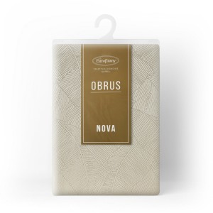 Obrus Isla 140x220 cm Kremowy, 100% Poliester, Szt. 1