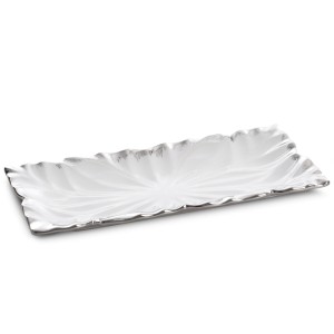 Patera Dekoracyjna Nira (02) 28 x 13 x 3 Cm Biały szt. 1